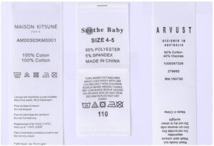 Satin wash labels (14)