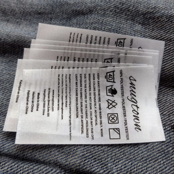 Satin wash labels (8)